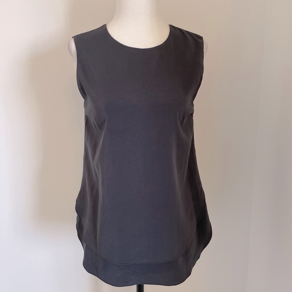 Brunello Cucinelli silk sleeveless blouse